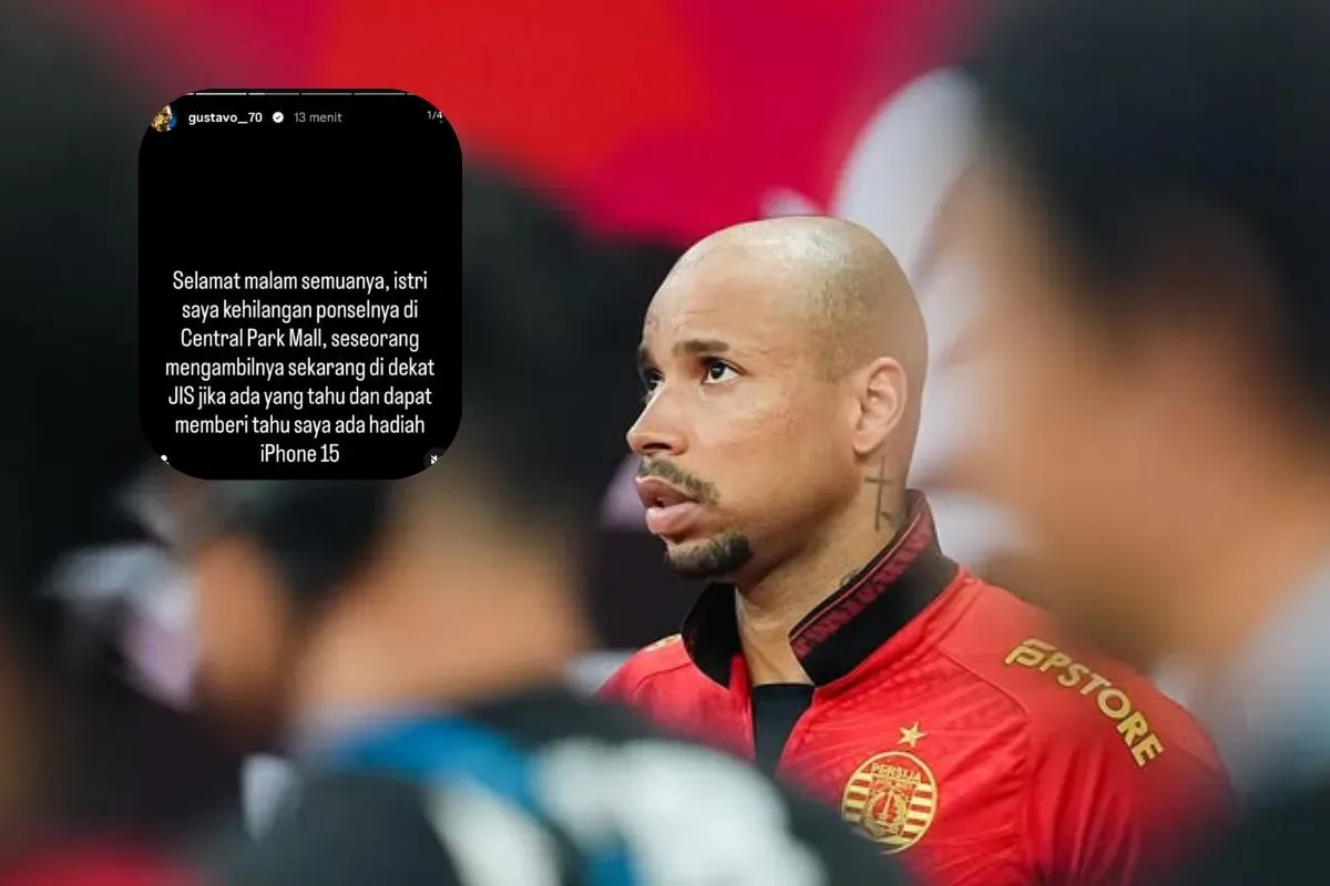 Gustavo Almeida buat sayembara berhadiah usai HP istrinya hilang di Mall Jakarta. (Sumber: Instagram/@gustavo__7)
