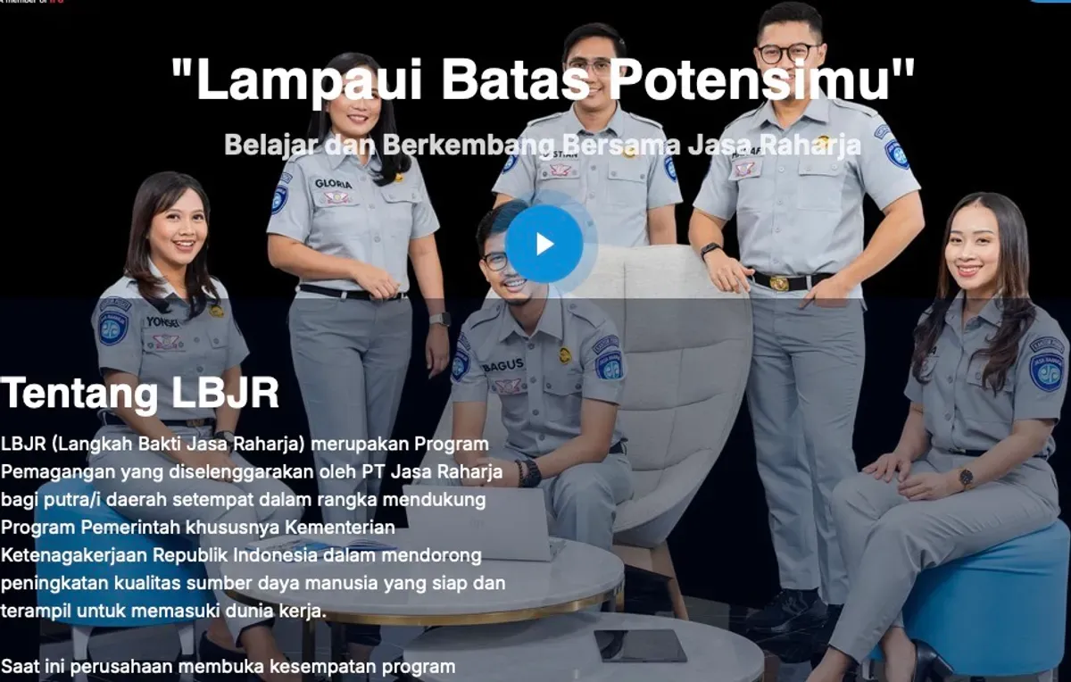 Program magang LBJR 2025 (Sumber: Jasa Raharja)