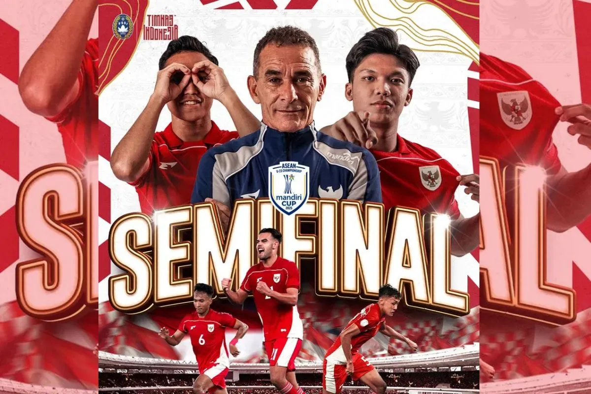 Timnas Indonesia U-23 lolos ke Semifinal ASEAN U-23 Championship 2025 (Sumber: X/@TimnasIndonesia)