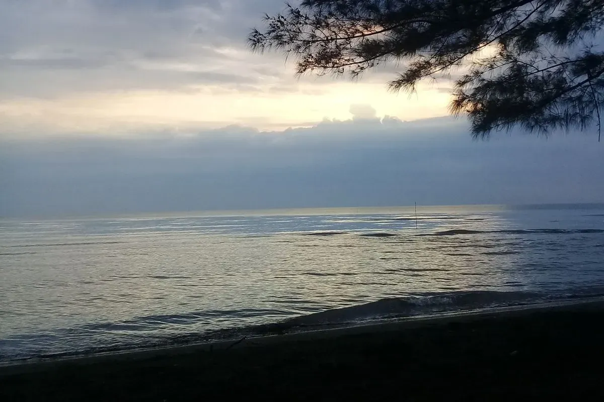 Ilustrasi pantai Jayanti. (Sumber: Wikimedia Commons)