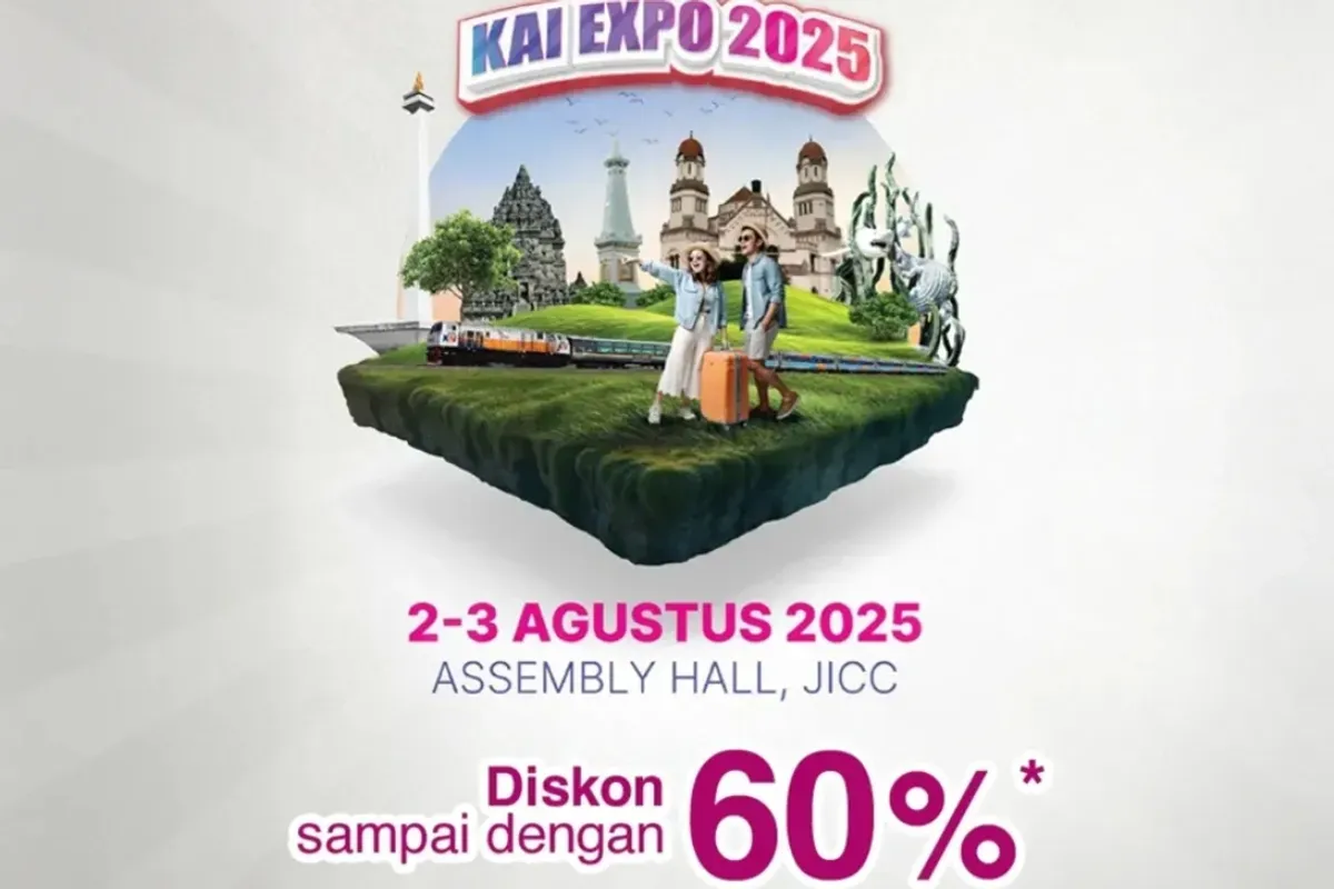 Cara mendapatkan diskon tiket kereta 60 persen di KAI Expo. (Sumber: Instagram/@kai121_)