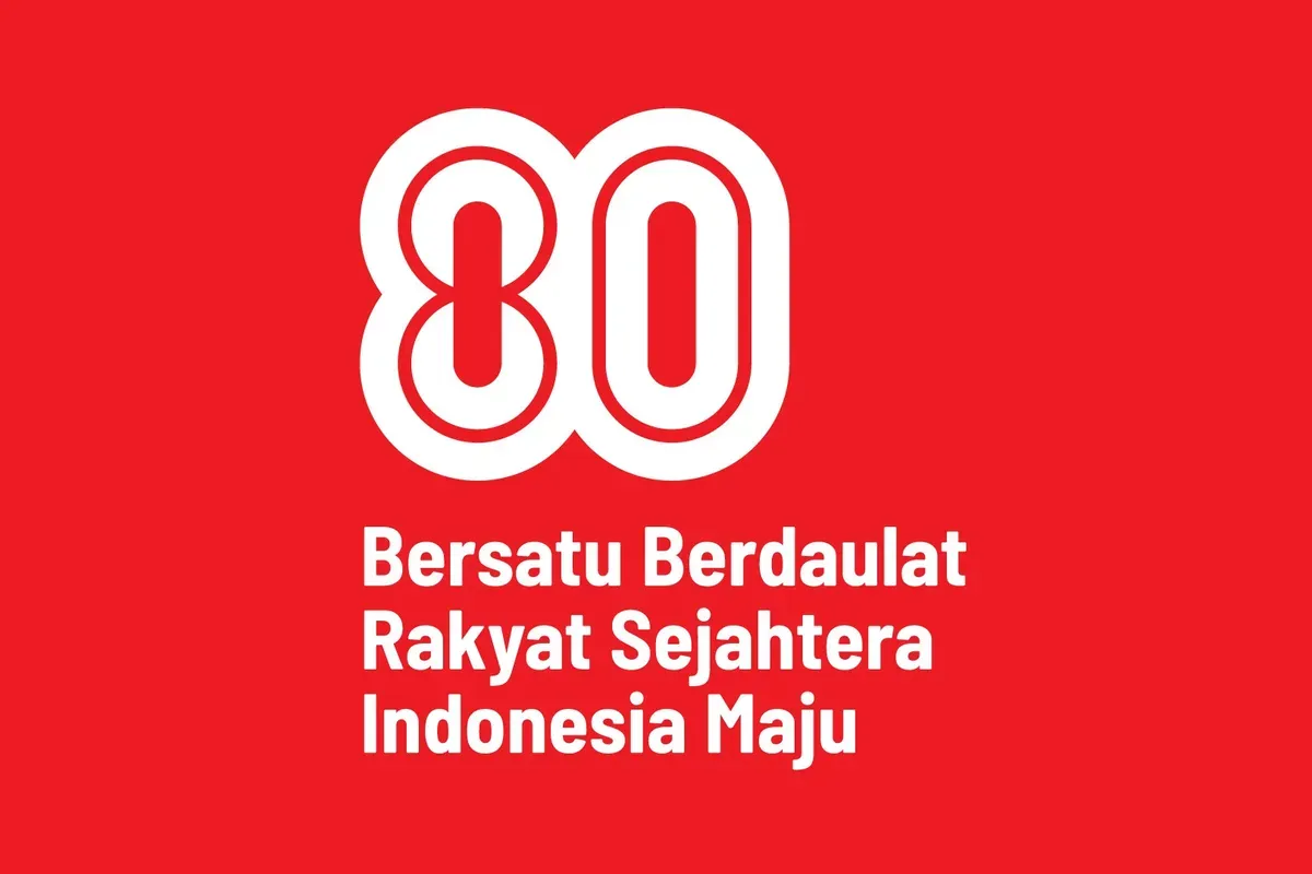Logo HUT RI ke-80 dan Tema Hari Kemerdekaan Indonesia 2025 (Sumber: Dok hut80ri.setneg.go.id)