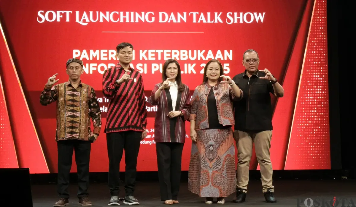 Komisi Informasi Pusat RI menggelar talkshow dan soft launching pameran Keterbukaan Publik 2025 di Auditorium Abdul Rahman Saleh, Gedung RRI, Jakarta, pada Kamis, 24 Juli 2025. (Sumber: POSKOTA | Foto: Ali Mansur)