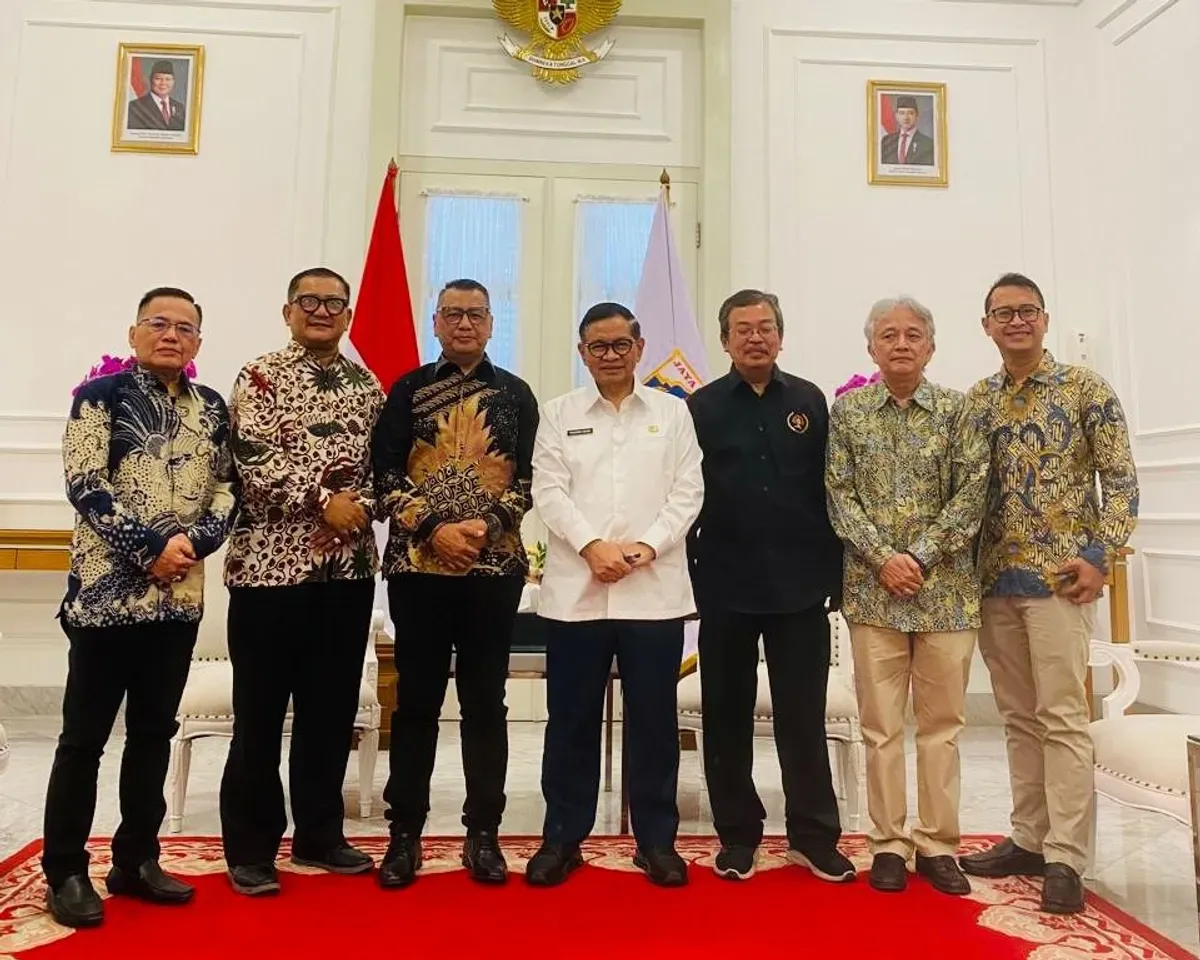 Gubernur Jakarta Pramono Anung menerima audiensi dengan Persatuan Wartawan Indonesia (PWI) Jaya di kantor Balaikota, Jakarta. kemarin (Sumber: Dok. PWI Jaya)