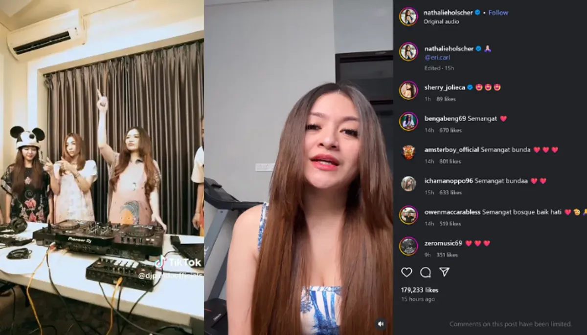 Kontroversi video parodi hamil Nathalie Holscher berakhir damai. Erika Carlina 'Maaf kalau ada salah juga'. Ini kronologinya! (Sumber: Instagram/@nathalieholscher)