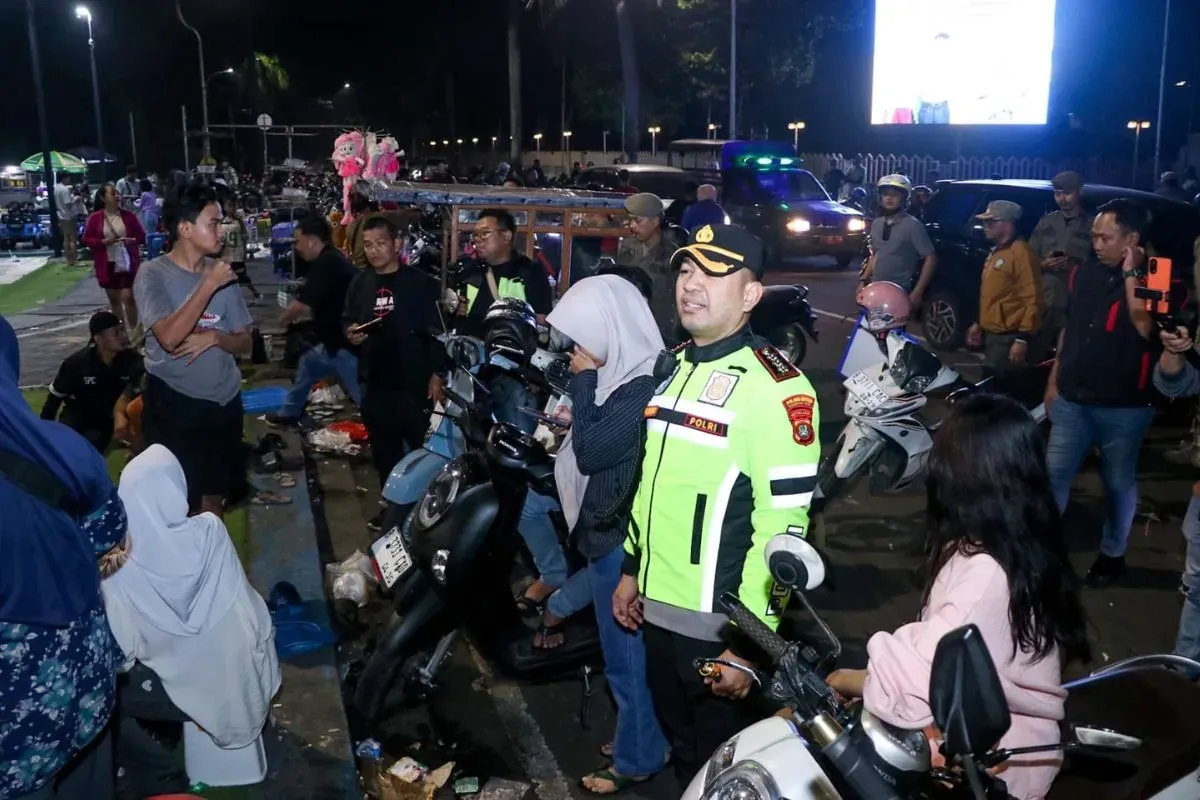 Polres Metro Tangerang Kota menggelar partroli di titik rawan kriminal, Minggu, 27 Juli 2025, dini hari WIB. (Sumber: Dok. Humas Polres Metro Tangerang Kota)