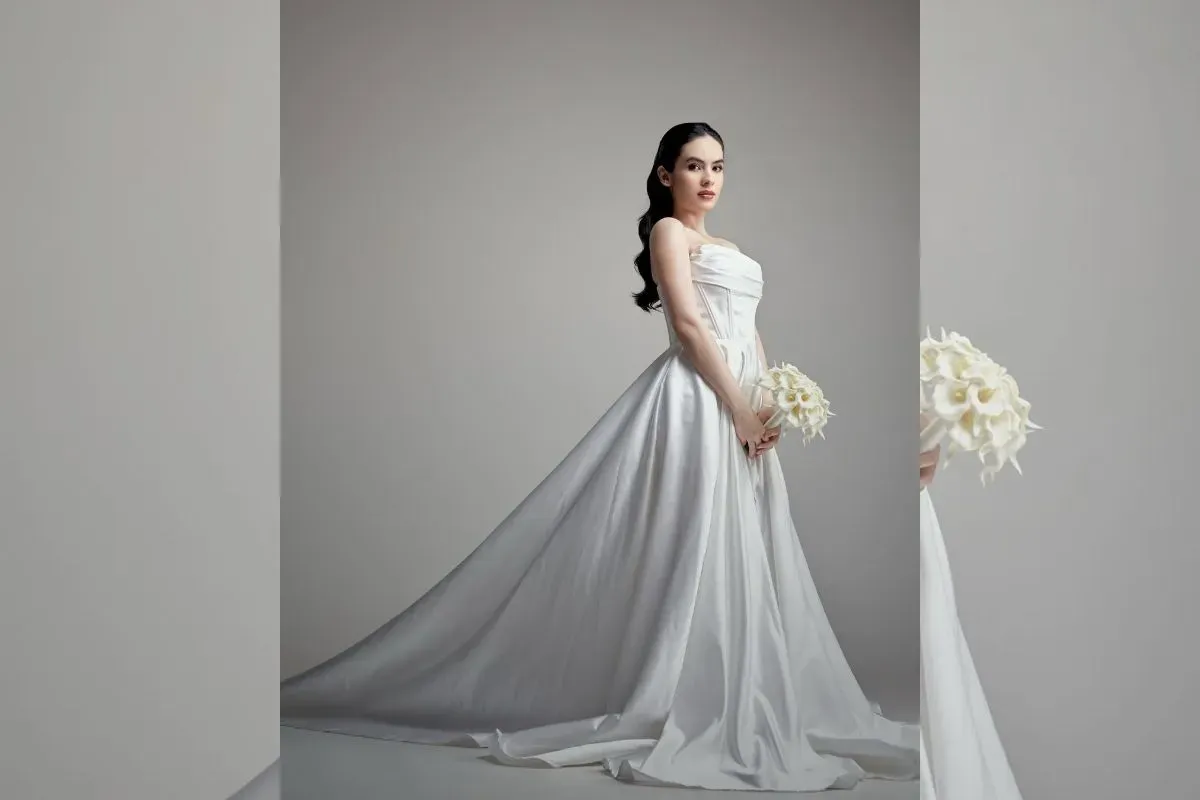 Steffi Zamora mengunggah foto dirinya menggenakan gaun pengantin. (Sumber: Instagram/@steffizamoraaa)