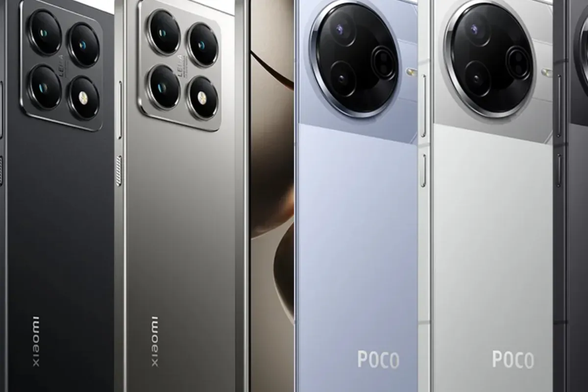 Ilustrasi perbandingan Xiaomi 14T vs POCO F7 Pro. (Sumber: Xiaomi)