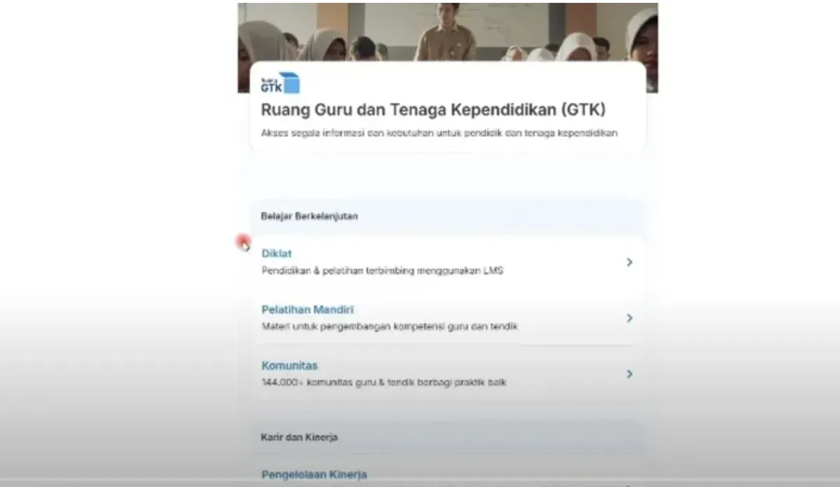 Terungkap! 4 Kompetensi Guru yang Jadi Acuan Kinerja di Platform Resmi Ruang GTK (Sumber: Dok/Ruang GTK)