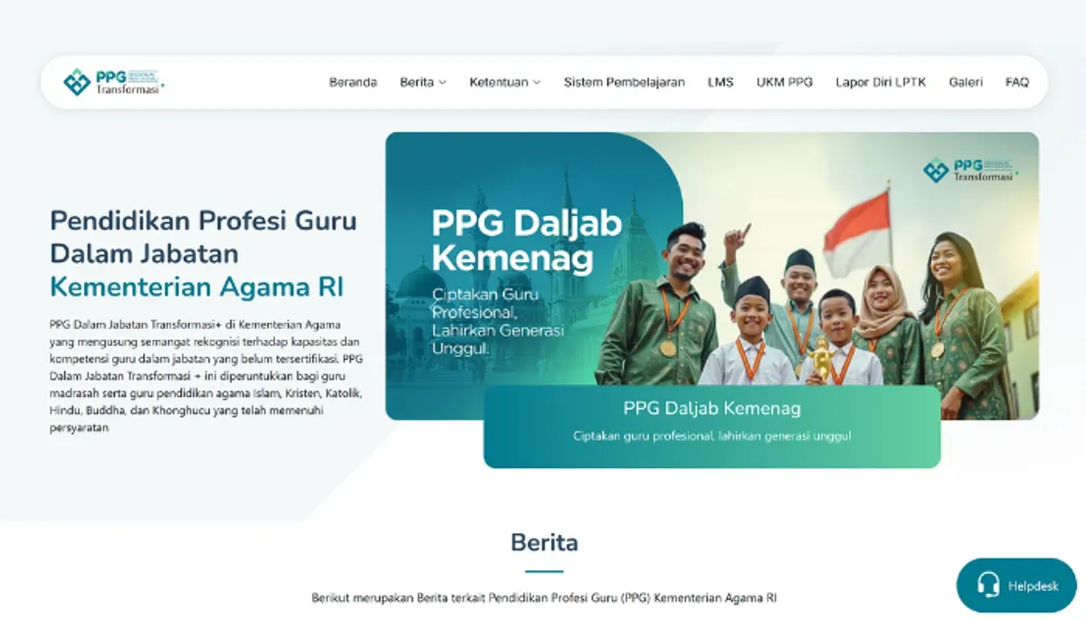 Pedoman PPG Daljab 2025 dari Kemenag mengatur skema belajar 36 SKS untuk guru madrasah. Simak ketentuan RPL, LMS, UKMPPG, dan pelaporan nilai. (Sumber: ppg.kemenag.go.id)