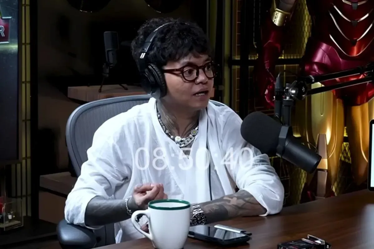 Reza Arap tampil dalam podcast Deddy Corbuzier. (Sumber: YouTube/Deddy Corbuzier)