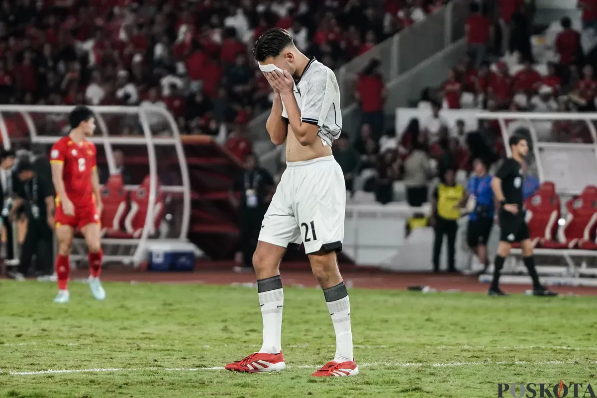 Timnas U-23 Indonesia melawan Timnas U-23 Vietnam dalam pertandingan final Piala AFF U-23 2025 di Stadion Utama Gelora Bung Karno (SUGBK), Senayan, Jakarta, Jum'at, 26 Juli 2025. (Sumber: Poskota/Bilal Nugraha Ginanjar)