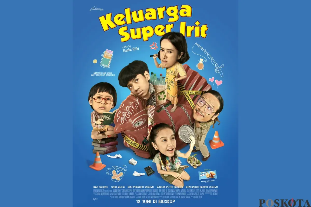 Sinopsis dan Daftar Pemeran Film Keluarga Super Irit yang Akan Tayang Pada 12 Juni 2025 (Sumber: Falcon Pictures/Edited Muhammad Ibrahim)