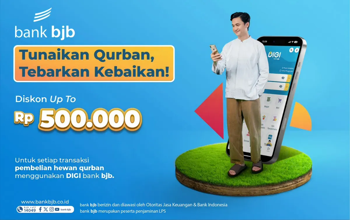 Foto: bank bjb Hadirkan Promo Tunaikan Qurban, Tebarkan Kebaikan. (Sumber: bank bjb)