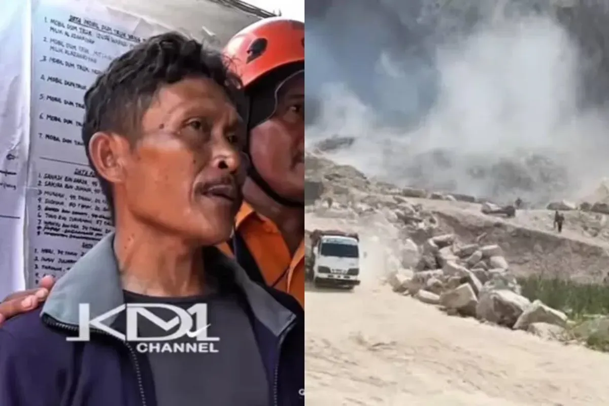 Kisah Taryana, korban selamat longsor tambang batu di Cirebon. (Sumber: Istimewa)