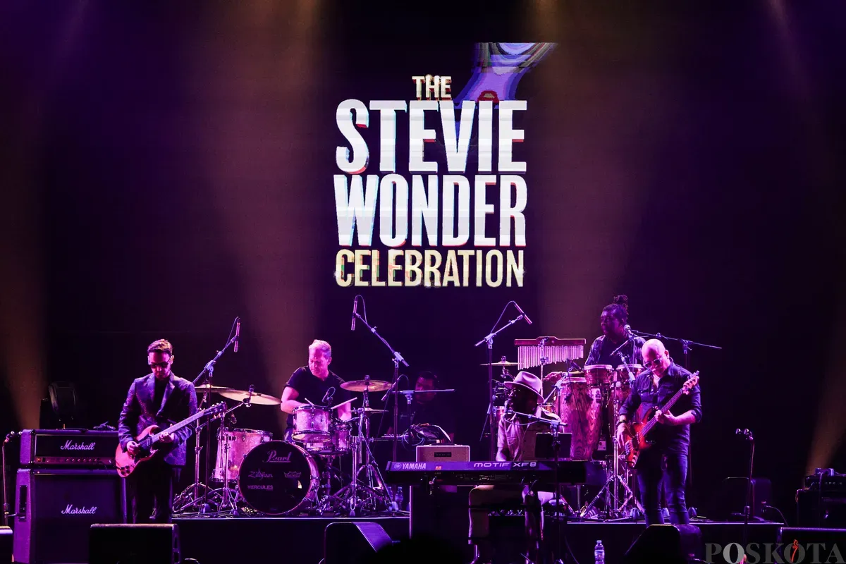 Grup musik The Stevie Wonder Celebration tampil pada Java Jazz Festival 2025 di Jiexpo Kemayoran, Jakarta, Jum'at, 20 Mei 2025. Poskota/Bilal Nugraha Ginanjar (Sumber: Poskota/Bilal Nugraha Ginanjar | Foto: Bilal Nugraha Ginanjar)
