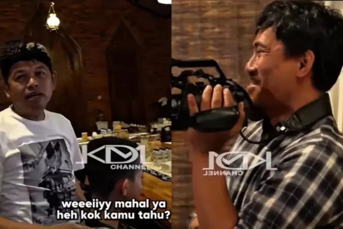 Viral momen Dedi Mulyadi suruh kameramennya masuk barak militer, ketahuan suka minuman keras?