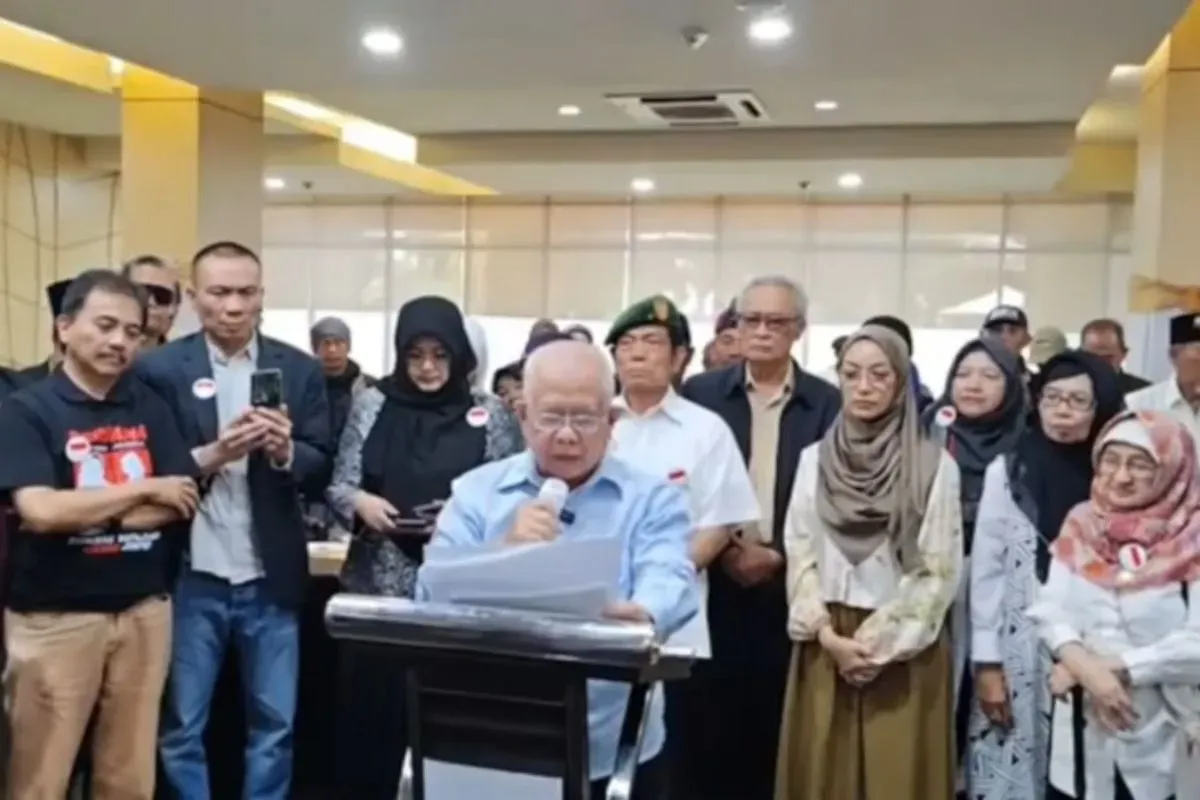 Gerakan Aksi Umat Melawan Ketidakadilan nyatakan dukungan untuk para penggugat ijazah Jokowi. (Sumber: YouTube/Refly Harun)