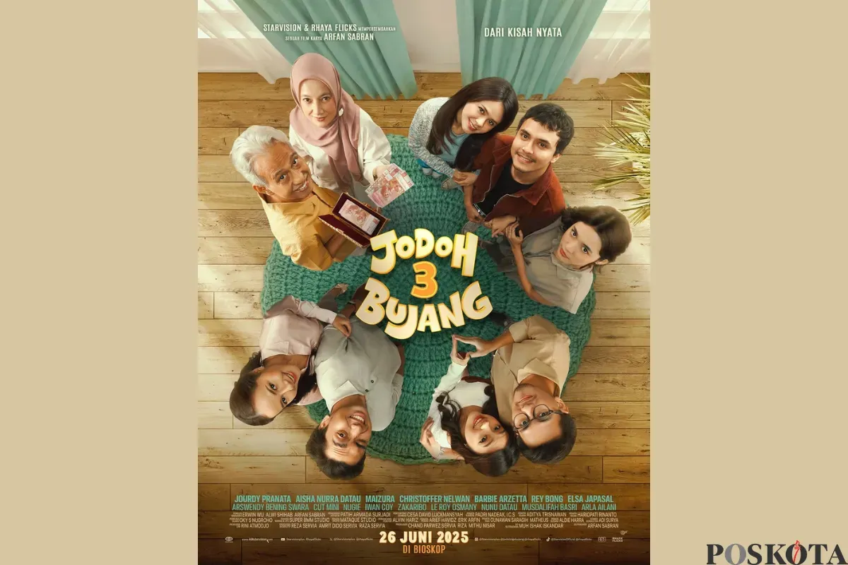 Sinopsis dan Daftar Pemeran Film Jodoh 3 Bujang yang Akan Tayang pada 26 Juni 2025 Mendatang (Sumber: Instagram/jodohtigabujang/Edited Muhammad Ibrahim)