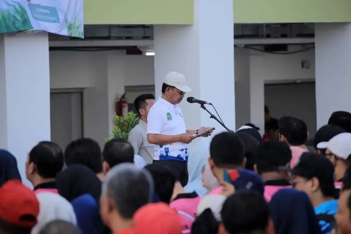 Wali Kota Tangerang, Sachrudin saat memperingati Hari Lingkungan Hidup Sedunia, Kamis, 5 Juni 2025. (Sumber: Dok. Humas Pemkot Tangerang)