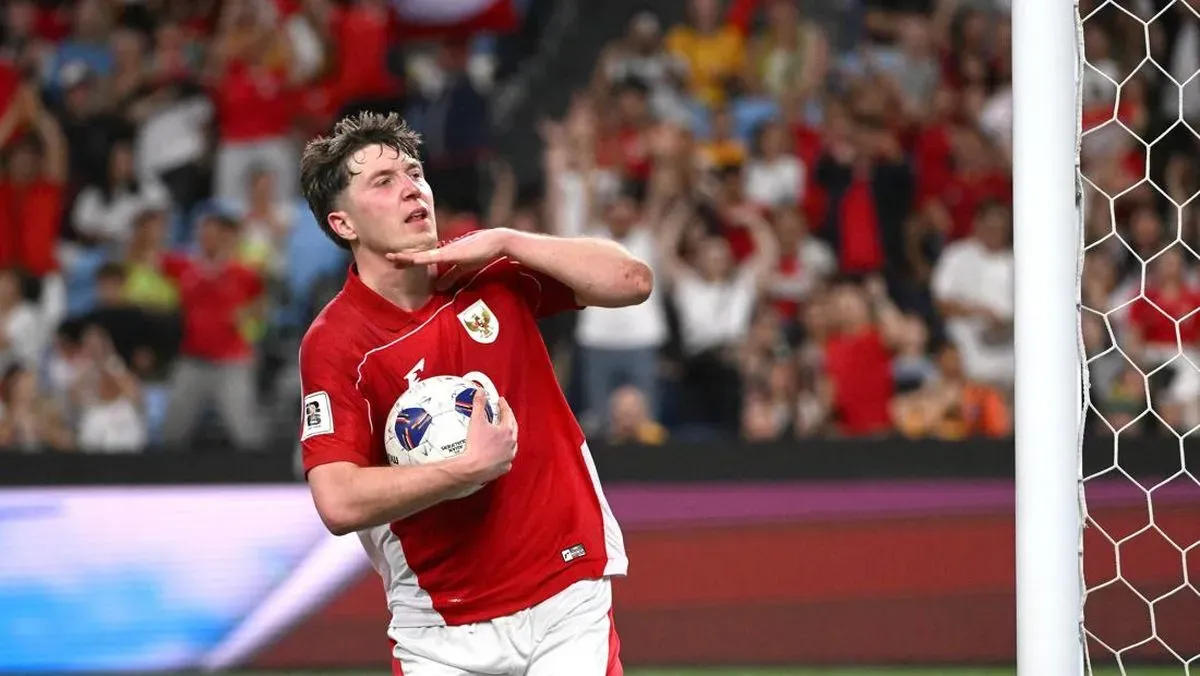 Ole Romeny mencetak gol tunggal kemenangan Indonesia atas China di GBK, memastikan tiket ke Ronde 4 Kualifikasi Piala Dunia 2026. (Sumber: Dok/Timnas Indonesia)