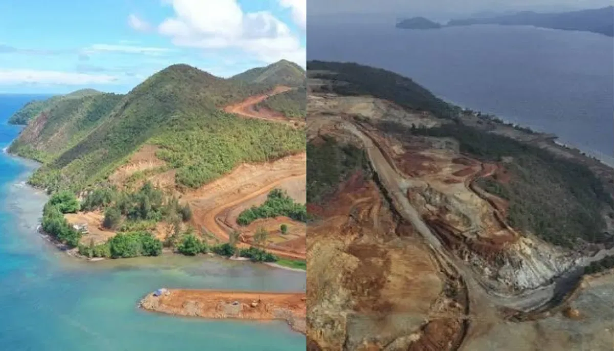 Pemerintah hentikan sementara operasi tambang nikel di Raja Ampat usai temuan kerusakan sekitar 500 hektar hutan. (Sumber: X/@LexWu_13)