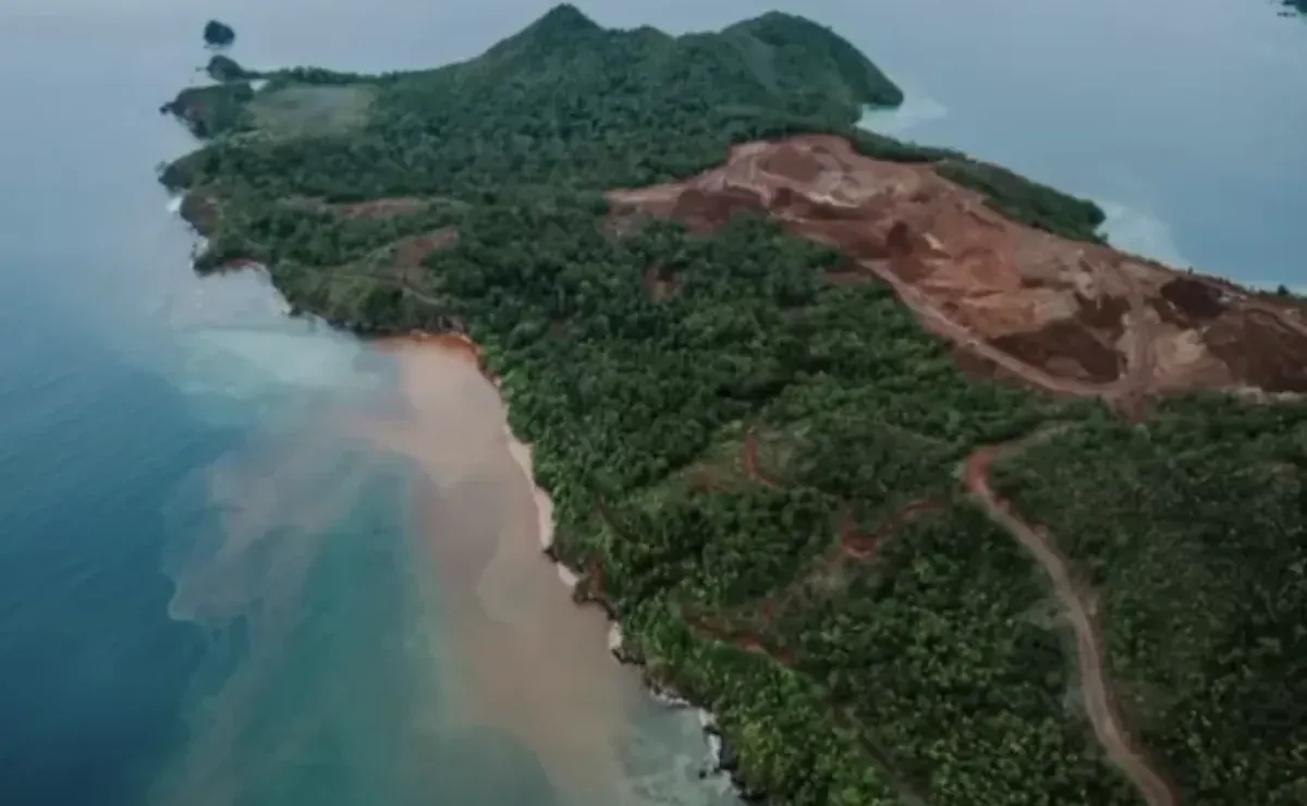 Raja Ampat Tercemar? Air Laut di Pulau Gag Diduga Berubah Warna, Warga Ungkap Fakta Mencengangkan. (Sumber: Tiktok/@itstimehan)