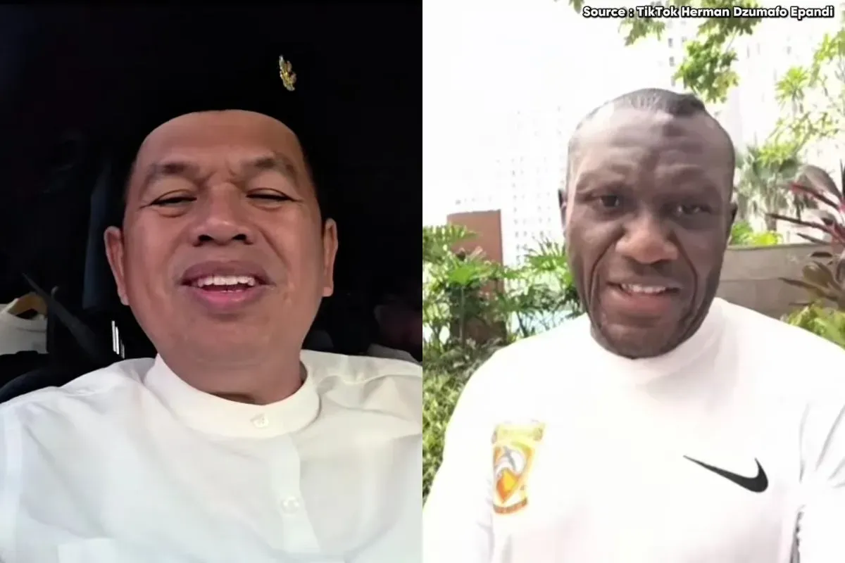 Awas anak nakal bakal dijemput Herman Dzumafo, nanti dibawa ke Afrika! (Sumber: Instagram)
