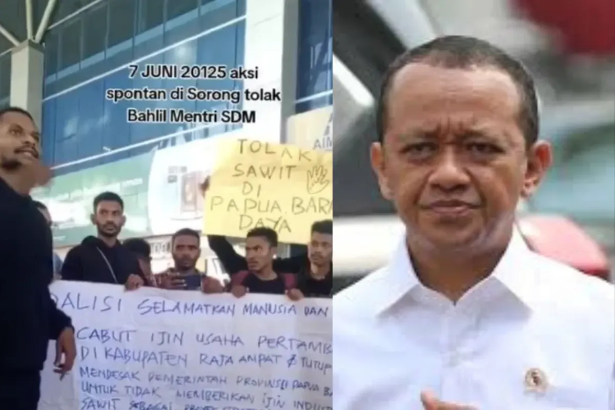 Menteri Bahlil Diteriaki Warga 'Penipu' di Bandara Sorong, Ini Detik-detik Ia Menghilang. (Sumber: X/@Mdy_Asmara1701)