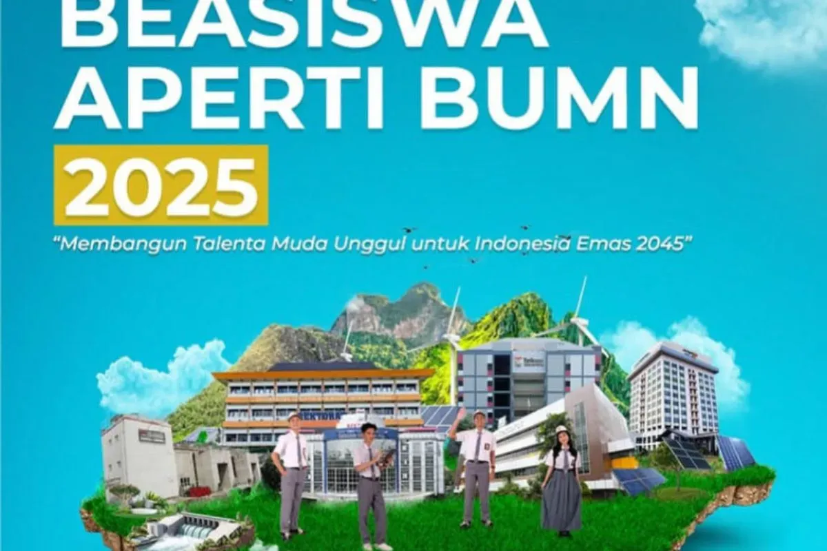 Cek informasi pendaftaran beasiswa APERTI BUMN 2025. (Sumber: Instagram)