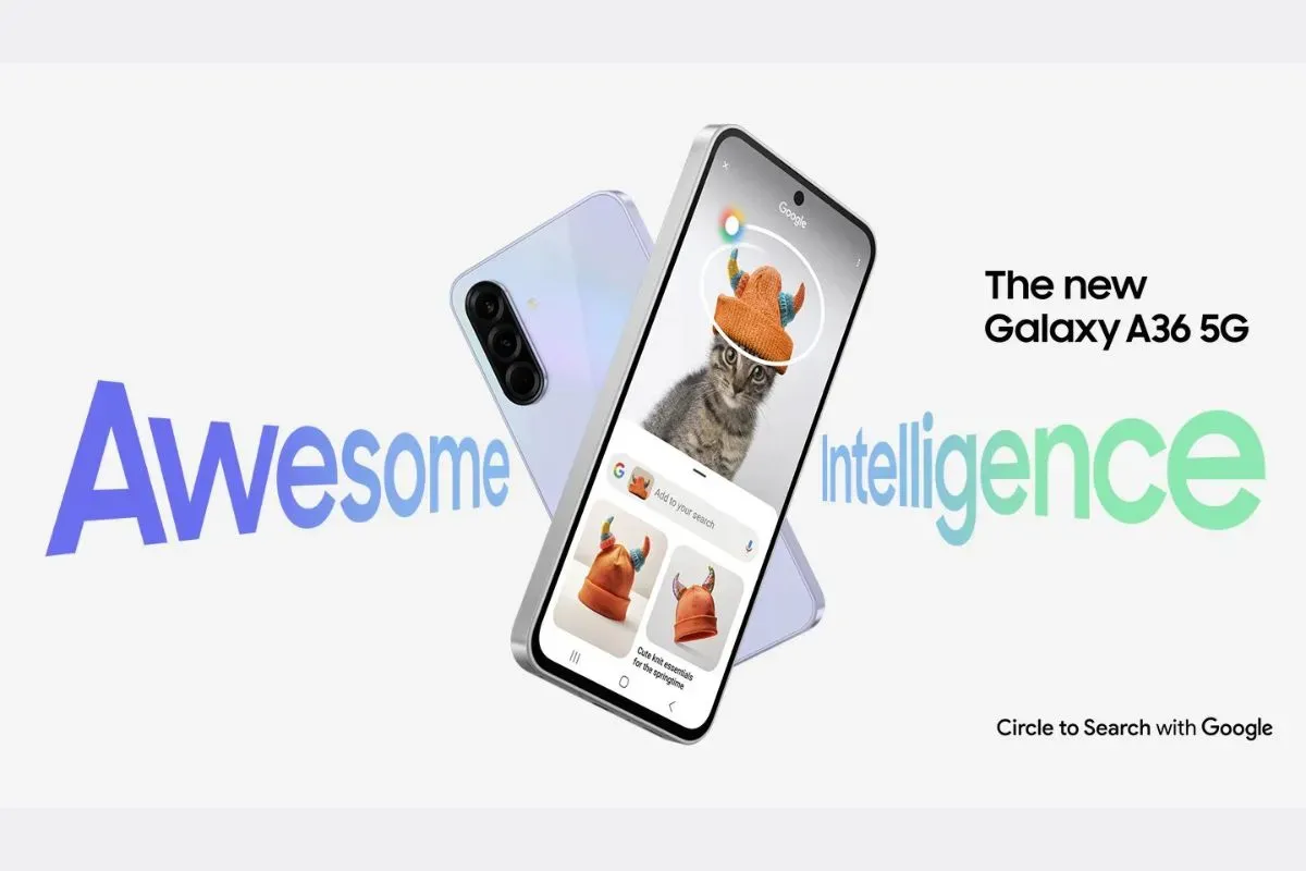 Samsung Galaxy A36 5G, ponsel kelas atas dengan performa kencang. (Sumber: Samsung)