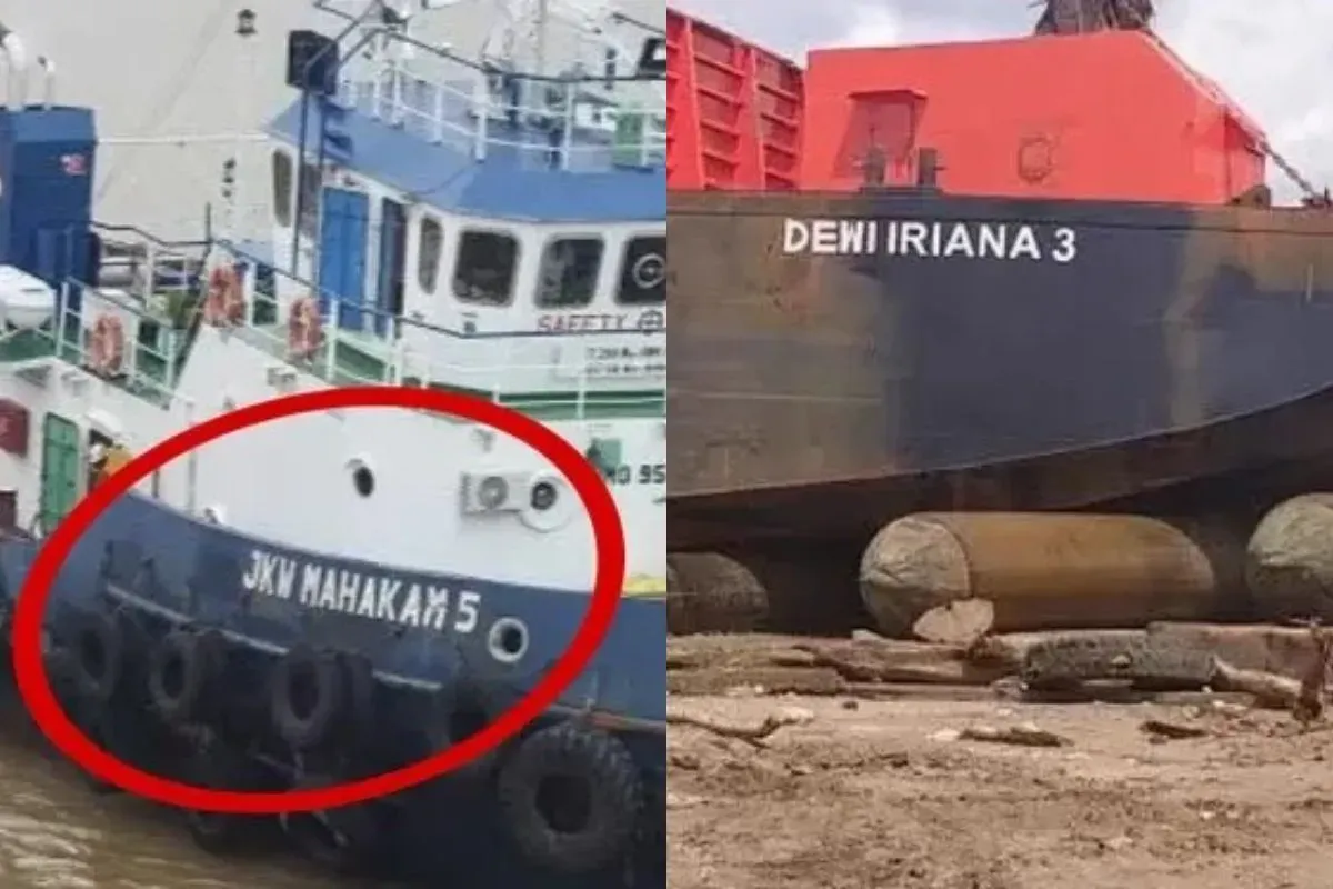 Kapal JKW Mahakam dan Dewi Iriana di Raja Ampat yang viral. (Sumber: X)