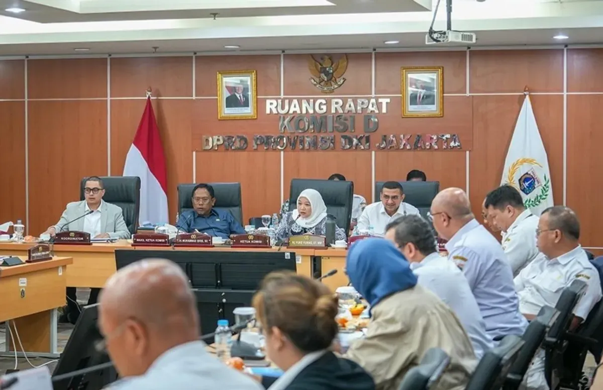 Komisi D DPRD DKI Jakarta rapat betsama kawap pemerataan pembangunan. (Sumber: Dok. Sekretariat DPRD Jakarta)