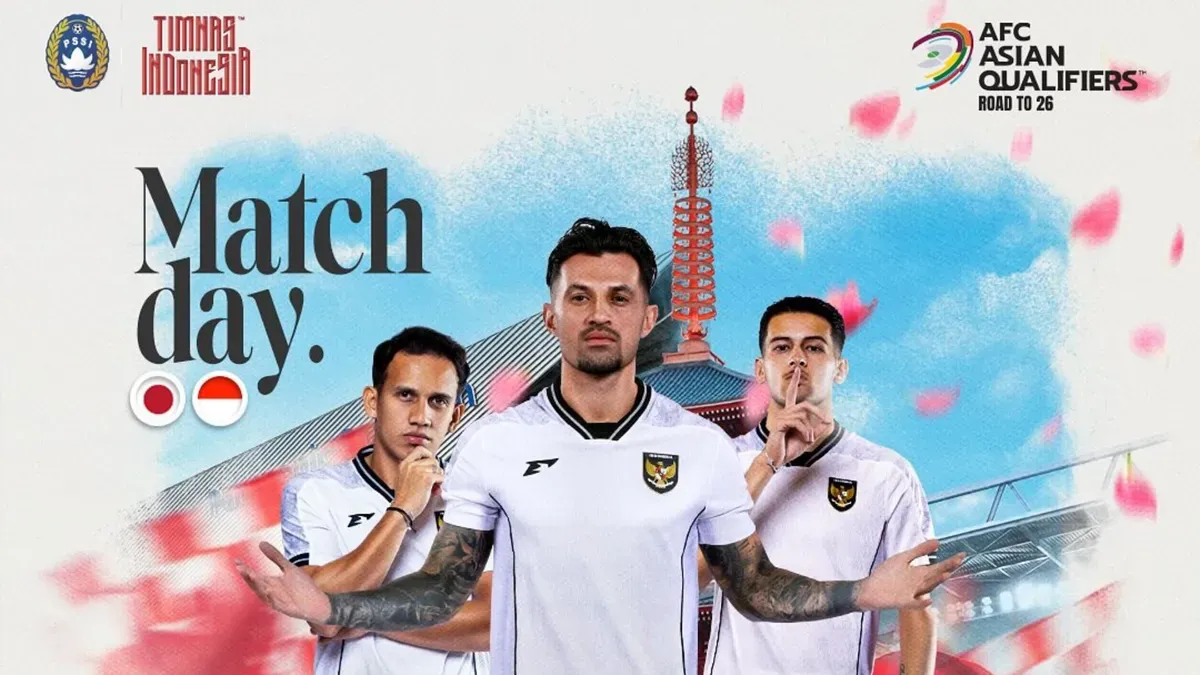 Jadwal Timnas Indonesia vs Jepang di Kualifikasi Piala Dunia 2026 zona Asia (Sumber: Instagram @timnasindonesia)