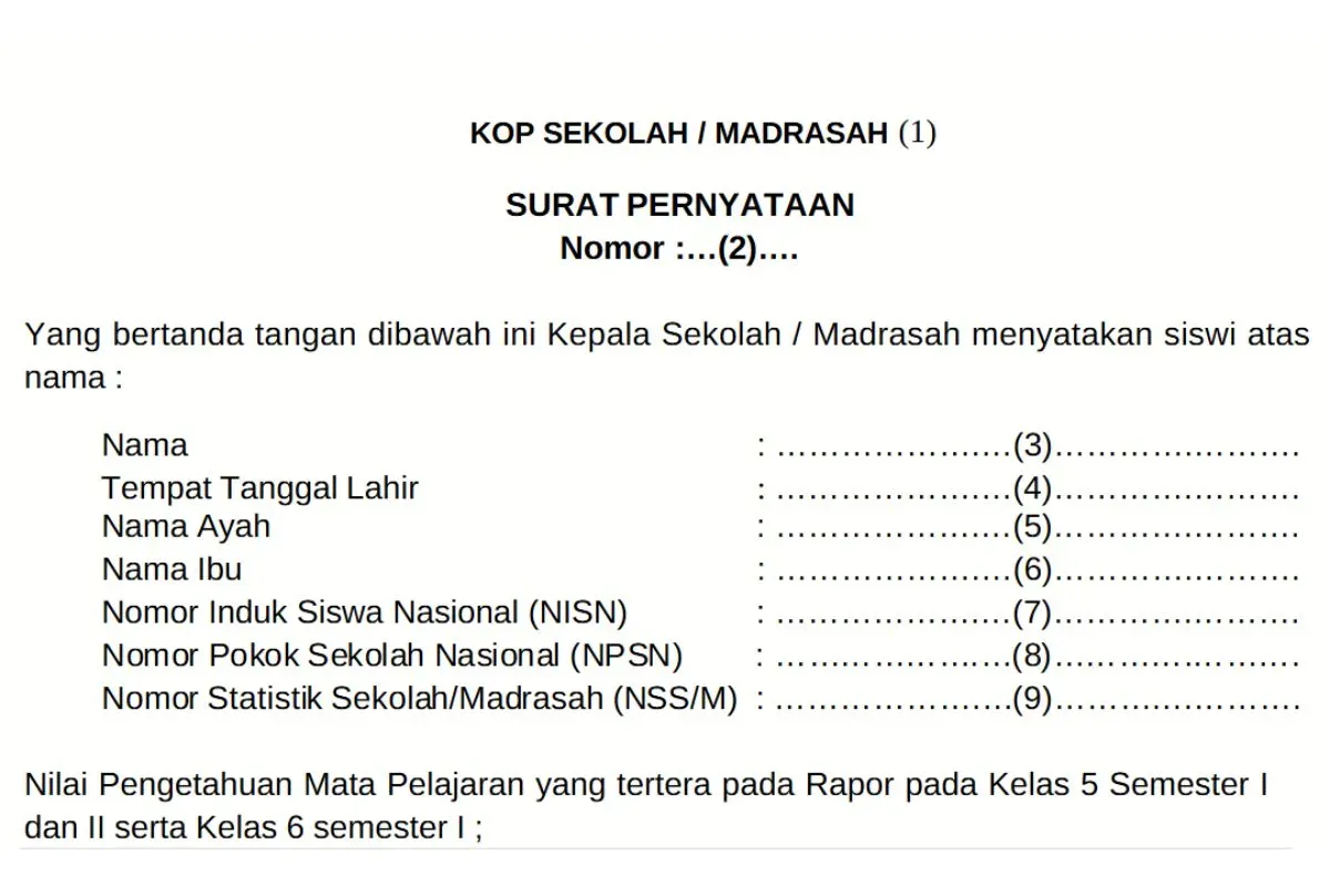 Ilustrasi lembar biodata dalam pendaftaran PPDB 2025. (Sumber: Istimewa)