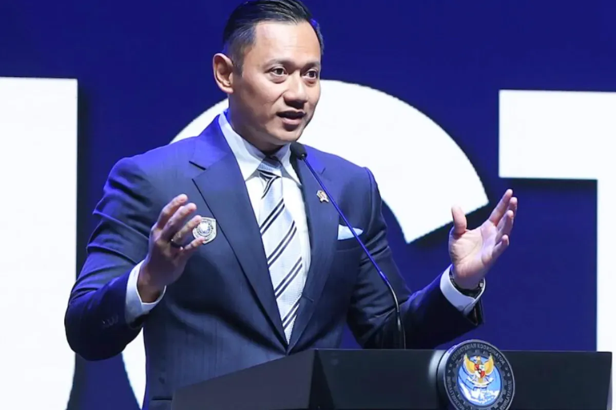 Potret Menteri Koordinator Bidang Infrastruktur dan Pembangunan Kewilayahan, Agus Harimurti Yudhoyono (AHY) saat membuka acara International Conference on Infrastructure (ICI). (Sumber: Instagram/agusyudhoyono)