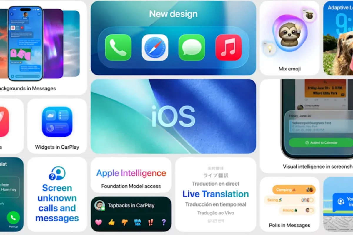 Apple Intelligence mengumumkan sejumlah fitur AI baru di WWDC 2025, termasuk peningkatan pada Genmoji dan Image Playground yang akan hadir bersama iOS 26. (Sumber: Endgadget)