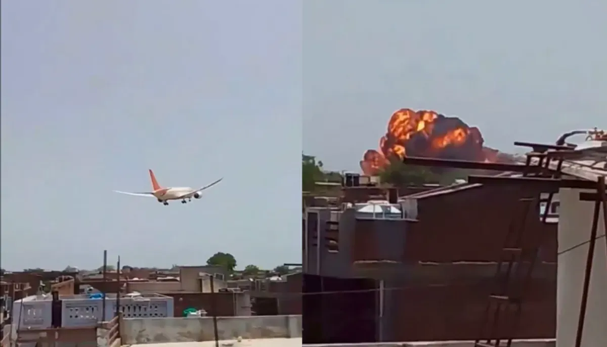 Pesawat Air India jatuh setelah lepas landas dari Ahmedabad, 12 Juni 2025. Investigasi awal duga penyebabnya bird strike. Seluruh 242 penumpang tewas. (Sumber: X/@PlanesOfLegend)