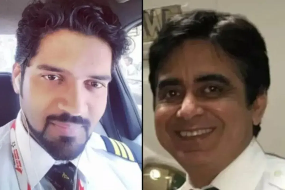 Kapten Sumeet Sabharwal dan Clive Kunder yang bertugas saat tragedi pesawat di India. (Sumber: X)