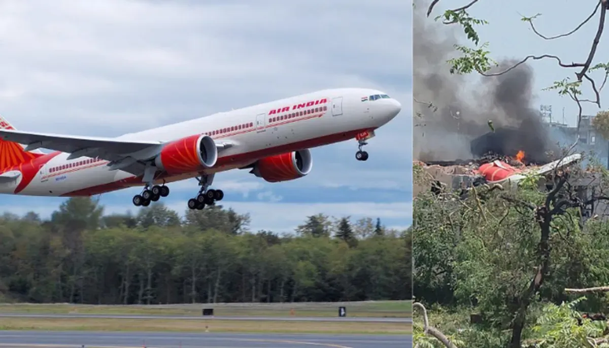 Tragedi Boeing 787 Dreamliner Air India Jatuh di Gujarat, menewaskan 241 penumpang. (Sumber: X/@HezeriSamsuri)