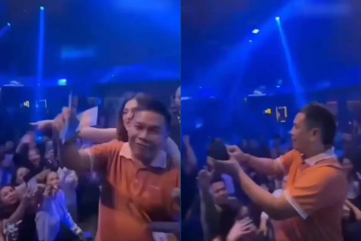 Kades Casmari viral setelah video dirinya menyawer di klub malam tersebar luas di media sosial. (Sumber: X/@xvg_id)