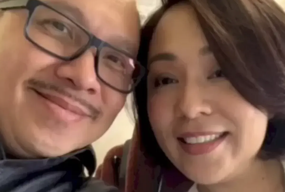 Eks Dirut PT Taspen Antonius NS Kosasih dan istri, Rina Lauwy (Sumber: Screenshot/Tiktok)