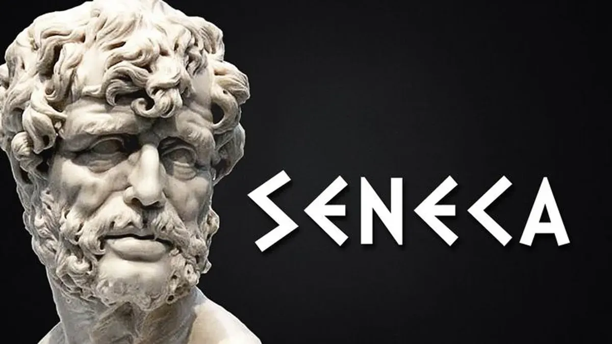 Filsuf Romawi Stoik, Seneca, mengajarkan pentingnya kebebasan batin dan hidup yang autentik nasihat bijak yang semakin relevan di tengah tekanan media sosial saat ini. (Sumber: Pinterest)