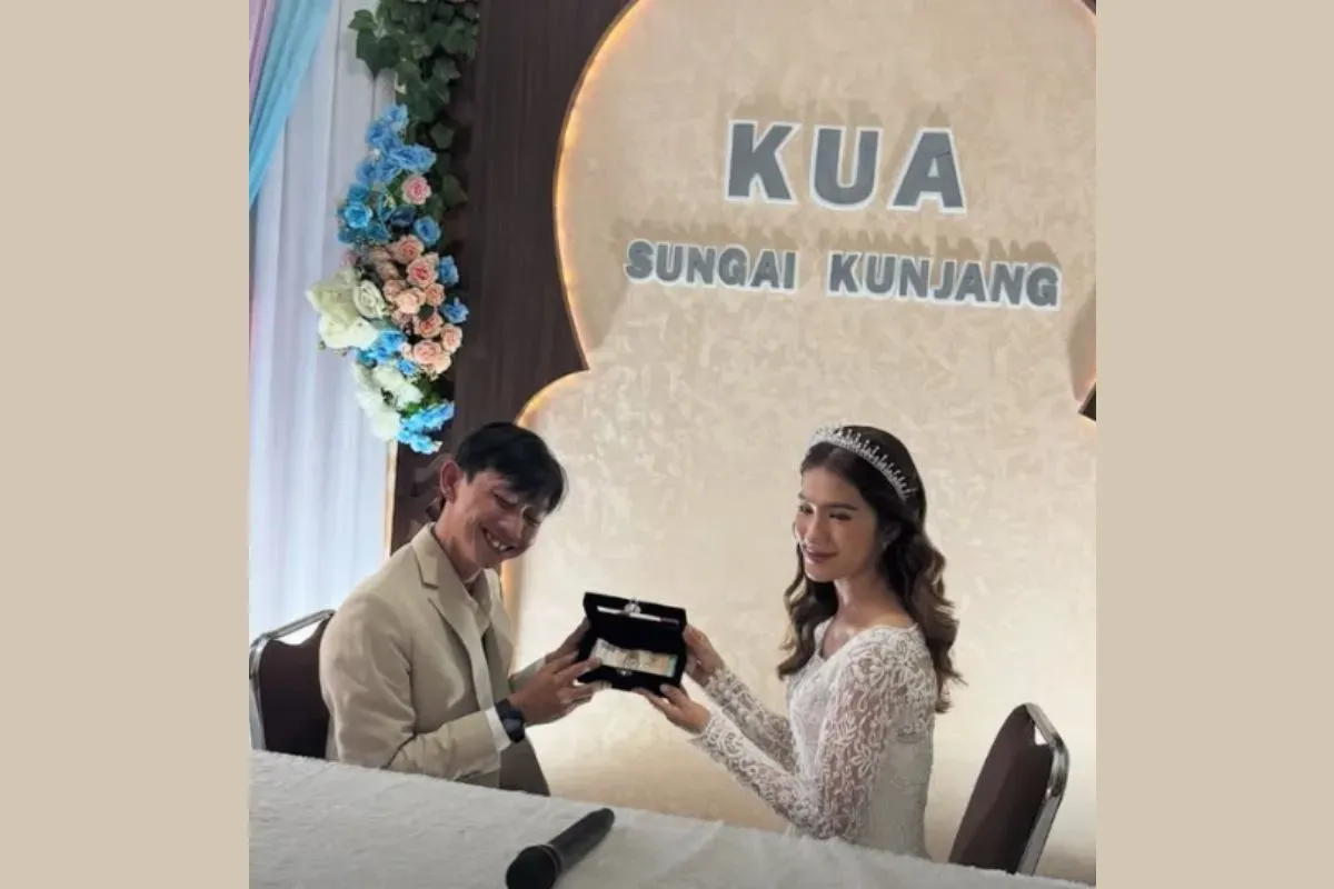 Yono Bakrie dan Vini Caroline resmi menikah (Sumber: Instagram/@husein_hadar)