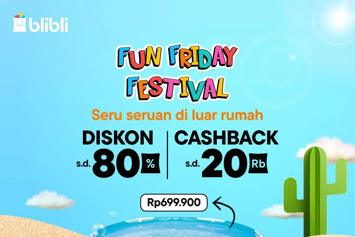 Blibli Fun Friday Festival. (Sumber: X/@bliblidotcom)