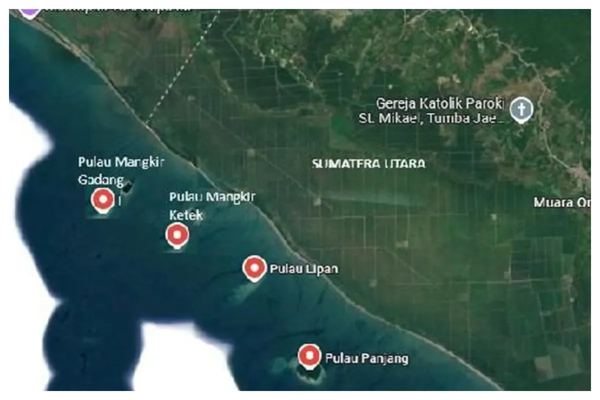 4 Pulau yang menjadi perselisihan Aceh dan Sumatera Utara. (Sumber: X/@catchmeupco)