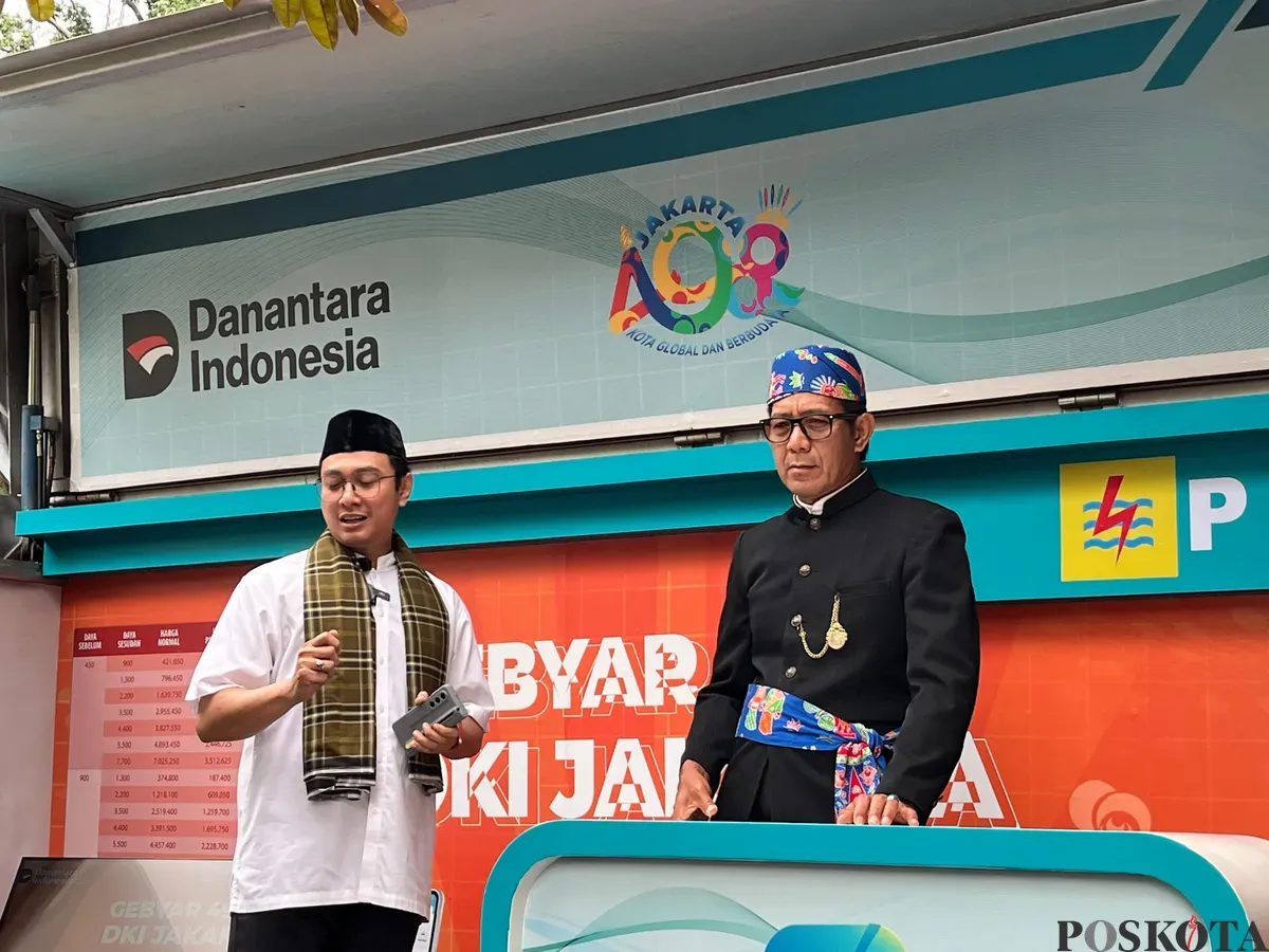 PLN UID Jakarta Raya meluncurkan promo tambah daya listrik dalam rangka menyambut HUT ke-498 Kota Jakarta, Kamis, 19 Juni 2025. (Sumber: Poskota/Pandi Ramedhan)