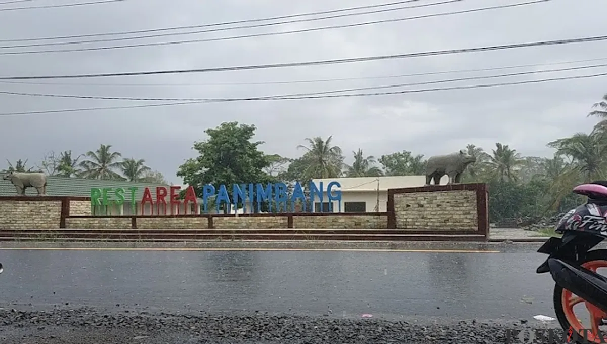 Lokasi rest area panimbang di Kecamatan Panimbang, Kabupaten Pandeglang, yang jadi temuan BPK. (Sumber: Poskota/Samsul Fatoni)