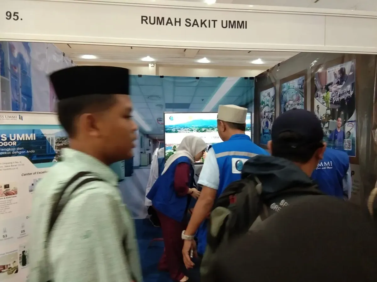 Suasana Islamic Book Fair yang di gelar di JCC, Jakarta, oleh RS Ummi dan Universitas UMMI Bogor. (Sumber: Dok. UMMI)