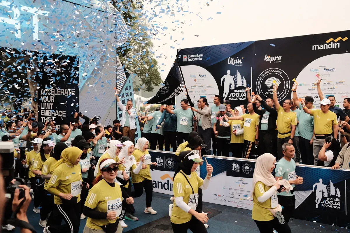 Bank Mandiri menggelar Mandiri Jogja Marathon (MJM) 2025 di kawasan heritage Candi Prambanan, Yogyakarta, Minggu, 22 Juni 2025. (Sumber: Dok. Mandiri)
